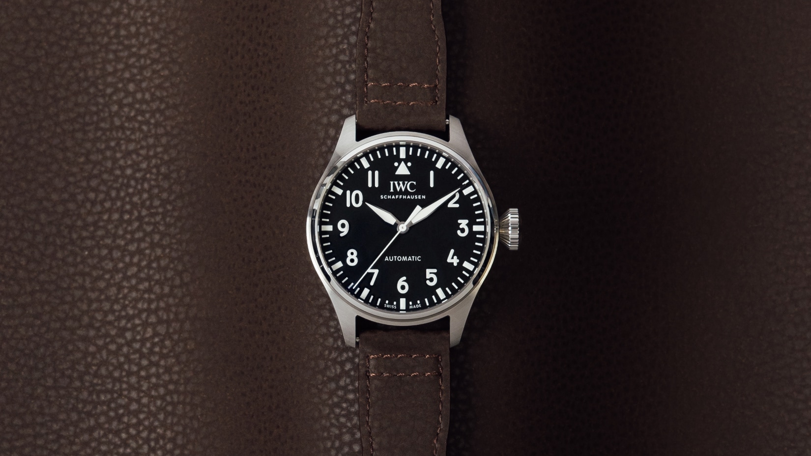 IWC watch fitted with a MIRATEX Strap
